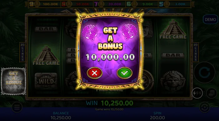 Mayan Madness - skrin pembelian Bonus
